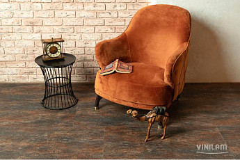 Кварцвиниловые полы Vinilam Ceramo Stone 2,5 мм 71617 Керамическая Сталь фото 1 | FLOORDEALER